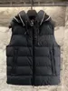 Gilets pour hommes de haute qualité en duvet d'oie et gilet pour femmes 2023 hiver épaissi veste chaude de luxe mode à capuche 231207