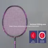 Badminton-Saite Superleichte 6U-Carbonschläger Professionelle Offensiv- und Defensivschläger mit Tasche Speed Z Force 2226lbs 231208