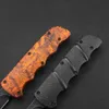 6-Style Mini Portable Double Action Hunting Knife 440 Blade Withered Tree Branch Pattern Outdoor Camping Hunting Multi-tool Kitchen supplies