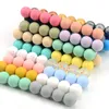 Mordedores Brinquedos LOFCA 12mm 100pcslot Slicone Beads Food Grade Bebê Mordedor Rodada Beads Bebê Mastigável Dentição Beads Silicone Mordedor para DIY 231207