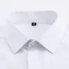 Men's Dress Shirts Classic Hidden Buttons French Cuffs Solid Shirt Formal Business Standard-fit Long Sleeve (Cufflink Included)