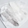 Ceinture de mariée de luxe en strass scintillant, accessoires de robe de mariée, couleur argent, ceinture de mariée en cristal, ruban de fête, ceintures de demoiselle d'honneur, cadeau CL3031