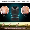 Uomo Shaper del corpo Vita Trainer Maglia Camicia di compressione Pancia Dimagrante Biancheria intima Perdita di peso Sauna Sudore Magliette e camicette Bruciare i grassi Shapewear