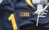 Top qualité Michigan Wolverines # 19 DYLAN LARKIN maillot jaune collège hockey maillots cousus livraison gratuite S-3XL