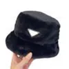Outono inverno triângulo impresso balde chapéus unisex esportes chapéu calor da pele do falso fofo veludo fedoras ao ar livre dobrável chapéu de pescador 294c