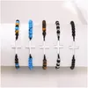 Chain Link Bracelets Tiger Eye Bracelet Cross For Men Or Women Yellow 4Mm Beads Man Mens Beaded Surfer Drop Delivery Jewelry Ottca