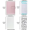 Hole Binder Pockets Plastic Zipper Money Saving Envelope A6 Budget Planner Notebook Covers Folder Colored