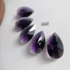 Ljuskrona kristall camal 5st 38mm violet päronformade dropphänge prismor hängande belysningslampor solfångare bröllop hem