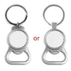 Keychains 15 Shapes Sublimation Transfer Paper Blanks DIY Metal Round Key Rings Heat Press Po Custom Jewelry Making Smal22297s