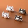 Lösa ädelstenar 1pc/parti 925 Sterling Silver Cartoon Baby Dragon Separator Pärlor 10,5 mm armband Dekorationsavståndsavstånd DIY smycken tillbehör