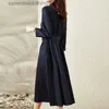 Urban Sexy Dresses French Retro Casual Dresses Women's Large Size Spring and Fall New Fashion Comter Hepburn Style Medellång A-Lengen A-Line Dresses L231208