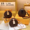 New Small round Bag Trendy Vintage Letter Print Shoulder Crossbody Mini Bags