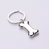 Anahtarlık sevimli köpek kemik anahtar zinciri moda alaşımları evcil hayvan söndürme etiketleri erkekler için yüzük kadın hediye araba anahtarlık JewelryKeychains248q