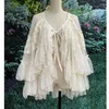 Vêtements ethniques Double couche Lolita Taille Rideau Sheer Cover Up Jupe