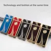 Jobon Metal Nabız Çift Arc Akıllı Düğmesi USB Şarj Etme Daha Çakmak Dış Mekan Rüzgar Geçirmez Ateş Taşınabilir Erkekler Temel Hediyesi