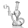 Beher dab teçhizatlar kalın cam su bongs nargile dabber chicha duman boru benzersiz bong ile 14mm banger