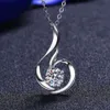 Hot Sales D Color Ldeal Cut Diamond Single vvs Moissanite Pendant Women's Necklace Men's 925 Silver Necklace Jewelry