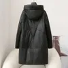 Genuine Leather Down Jacket, Women's Goose Down, 2023 Autumn/Winter New Style, Genuine Leather, One Piece For Hair, Haining Fur Coat,