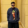 Kanyess Hoodie Designer Mode Mann Sweatshirts FLY OF GOD Album Limited Ölgemälde Plüsch Lose High Street Langarmpullover