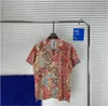 패션 남자 디자이너 셔츠 여름 슈트 슬리브 캐주얼 셔츠 패션 느슨한 폴로스 비치 스타일의 통기성 티셔츠 의류