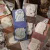 Vintage Flowers Form Pappermaterial Långt strip Landscaping Decorative Scrapbooking Collage Diary Junk Journaling