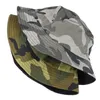 FOXMOTHER Nouvelle Mode Automne Camo Gorras Casquette Armée Vert Camouflage Pêche Chapeaux Seau Casquettes Femmes Hommes X220214220n