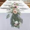 Decorative Flowers 8.8ft/5.9ft Rustic Artificial Eucalyptus Flower Garlands Country Wedding Table Runner Centerpieces Bridal Shower