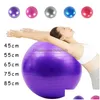 Bolas de ioga Pvc Fitness Ball Engrossado à prova de explosão Exercício Home Gym Pilates Equipamento Nce 45cm 55cm 65cm 75cm 231128 Drop Delive Dhgqo