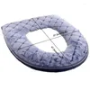 Toilet Seat Covers Winter Cover Plush Models Waterproof Universal Model Ring Washable Zipper Bathroom Mat