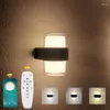 벽 램프 실외 방수 2.4G 딤섬 가능한 RGB 원격 컨트롤러 밝기 복도 계단 안뜰 발코니