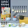 Puppenhauszubehör DIY Pretend Play Simulation Cut Gemüse Kochspiel Set Kind Aufklärung Spaß Spielzeug Kinder Geschenke 231207