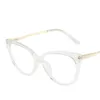 Lunettes de soleil Cadres Mode Cat Eye Optique Glasse Vintage Clear Lens Lunettes Cadre Prescription Spectacle 231208