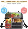 Insulated Thermal Bag Women Men Multifunctional 8L Cooler And Warm Keeping Lunch Box Leakproof Waterproof Black Y2004296583034