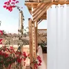 Gordijn 2 stuks waterdichte buitengordijnen voor tuinhuisje woonkamer privacy keukenraam decoratief polyester binnenscherm