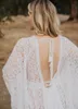 Casual Dresses White Lace Floor Mopping Dress Maternity Transparent Pography Props Women V-neck And Backless