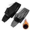 Pantalons pour hommes hiver chaud décontracté plus polaire coupe-vent taille survêtement épais haute qualité jogging 8xl 231207