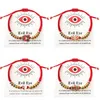 Slimes Wholesale Hand Strap Red Eve Eye Lyse String string rope rope bracelet المجوهرات المصنوعة يدويًا للنساء إسقاط التسليم DHZ4G