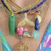 Hänge halsband kristna blanda mexikansk katolska heliga hjärta amulet hängen religiösa charm halsband smycken silver pläterade toner kvinnor 231207