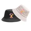 Berets Student Fisherman Hat Anime Karta Portarza BOONIE BULKET Outdoor Cap Casual Summer Sun Beach Hip Hop