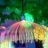 Christmas Decorations Jellyfish Lights Colorful Fiber Optic Lights String Garden Lights Waterproof Outdoor Garden Decor ChristmasTree Lawn Lamps 231207