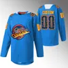 Mens Kids 43 Quinn Hughes 9 J.T. Miller Hockey Jersey 18 Sam Lafferty 40 Elias Pettersson Andrei Kuzmenko Casey Desmith Trevor Linden 2023 Diwali Night Blue Jersey