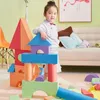 Modèle d'avion infantile brillant enfants blocs de construction 50 pièces bébé gros jouets éducatifs grand pour enfants EVA semblant jouer jeu mousse 231207