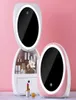 LED Light Desktop Organizer HD Mirror Makeup Organizer Drawer Type Creative Cosmetic Storage Box Protable Beauty Box Z11239481968