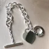 Beaded 1 Högkvalitativa kvinnors slut Fashion Jewelry S925 Sterling Silver OT Buckle Heart Armband Valentine S Day Gift 231208