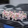 Decorative Flowers Wreaths pink Artificial Flower Wedding Car Decor Kit Romantic Silk Fake Rose hydrangea Floral Valentine's Day Gift Party Festival Suppli 231207