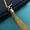 Designer Small Tassel bag 20CM 10A Mirror quality Grain Poudre Embossed Leather Chain Bag Calfskin Leather Crossbody Bags Luxury Envelope Bag With Box Y006B