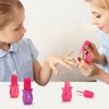 Skönhetsmode 1 Set Makeup Case Handväskor kosmetisk prinsessa leksak låtsas spela barn flicka födelsedag gåva leksaker 231207
