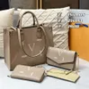 Designer Moda donna Borse a tracolla di lusso Borsa a tre pezzi Borsa in vera pelle Modello classico Design Super grande capacità Regali di alta qualità marca w464 002