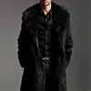 Erkek Ceketler 2023 İmitasyon Mink Fur Entegre Uzun Kış Giyim Giyim Ceketleri Trench Ceket Erkekler Kore Moda Rüzgarları 231207