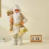 لعبة عيد الميلاد لوازم Big Santa Claus Plush Dolls Standing Toy Christmas Tree Decoration Figures Gift Kids Year Home House Decore Navidad 231208